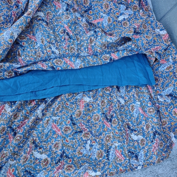 Knox Rose Off the Coast Floral Tiered Boho Midi Sundress XXL - Picture 6 of 9